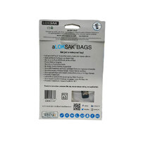 Aloksak Zip Lock Bag 8.57 x 15.8 cm (3.375" x 6.25") - 2 Pack - Double Seal image