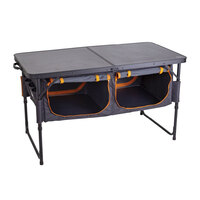 Kiwi Camping Bi-Fold Table with Pantry - Black image