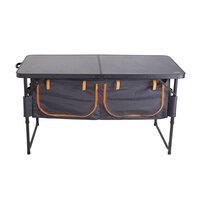 Kiwi Camping Bi-Fold Table with Pantry - Black image