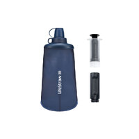 LifeStraw Peak Collapsible Squeeze Bottle with Filter - 650ml - Blue image