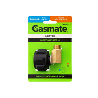 Gasmate Gas Cylinder Adaptor QCC to 3/8" Male - 90 Deg image