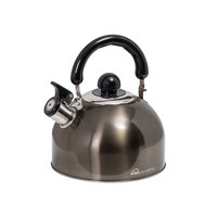 Kiwi Camping Coloured Whistling Kettle - 2.5 Litre [Colour: Orange]