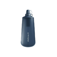 LifeStraw Peak Collapsible Squeeze Bottle with Filter - 1.0 L - Blue image