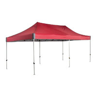 OZtrail Hydroflow Deluxe Gazebo 6 x 3 m [Colour: Red]