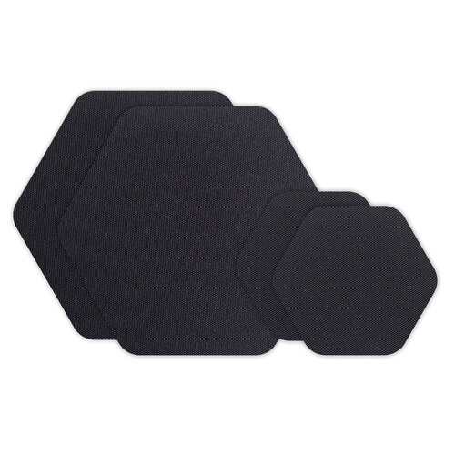 Gear Aid Tenacious Tape Hex Patches - Black 70D Nylon