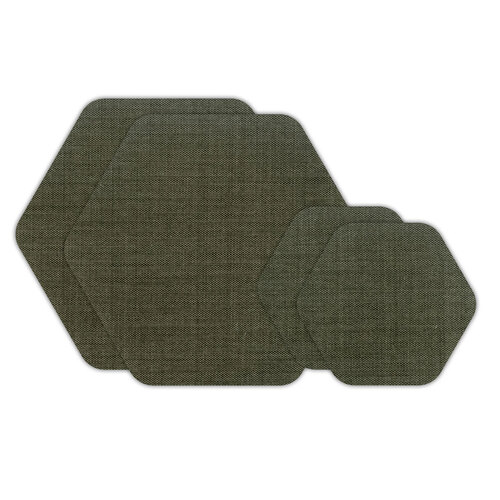 Gear Aid Tenacious Tape Hex Patches - OD Green 70D Nylon