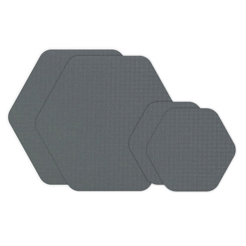 Gear Aid Tenacious Tape Hex Patches - Grey 30D Ripstop