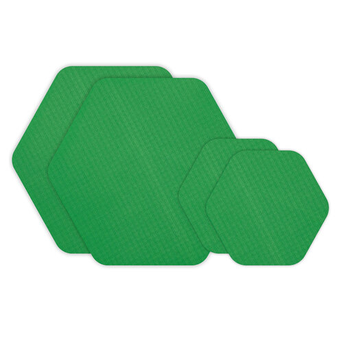 Gear Aid Tenacious Tape Hex Patches - Green 30D Ripstop