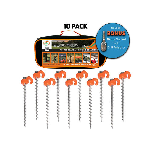 Outback Tracks Ground Dog Pegs - 10 Pack