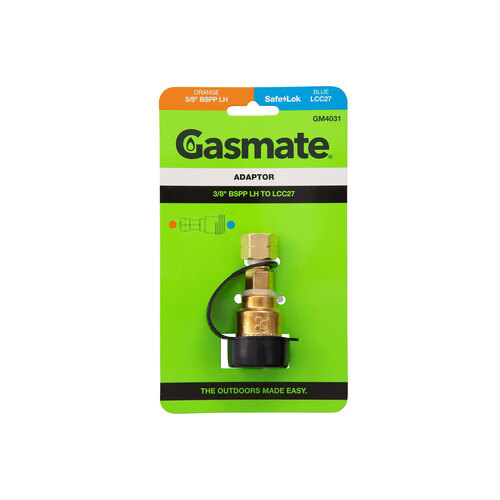 Gasmate Gas Cylinder Adaptor 3/8" Male to QCC - Straight