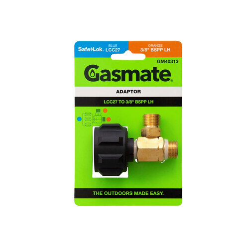 Gasmate QCC to Dual 3/8" LH Male