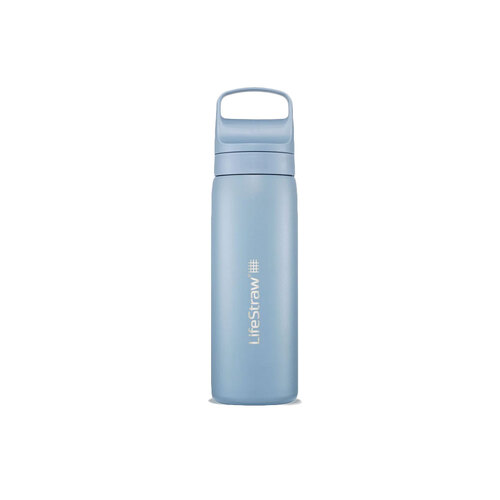 LifeStraw Go Stainless Steel Water Filter Bottle - 530ml - Icelandic Blue