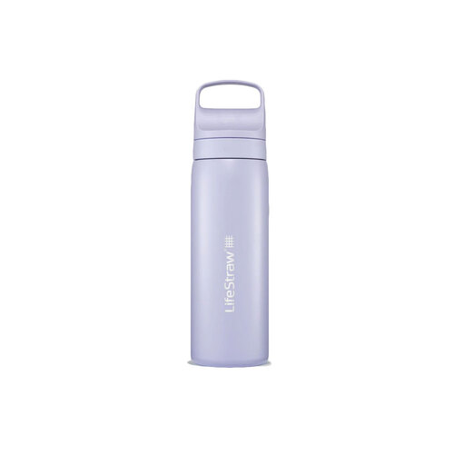 LifeStraw Go Stainless Steel Water Filter Bottle - 530ml - Provence Purple